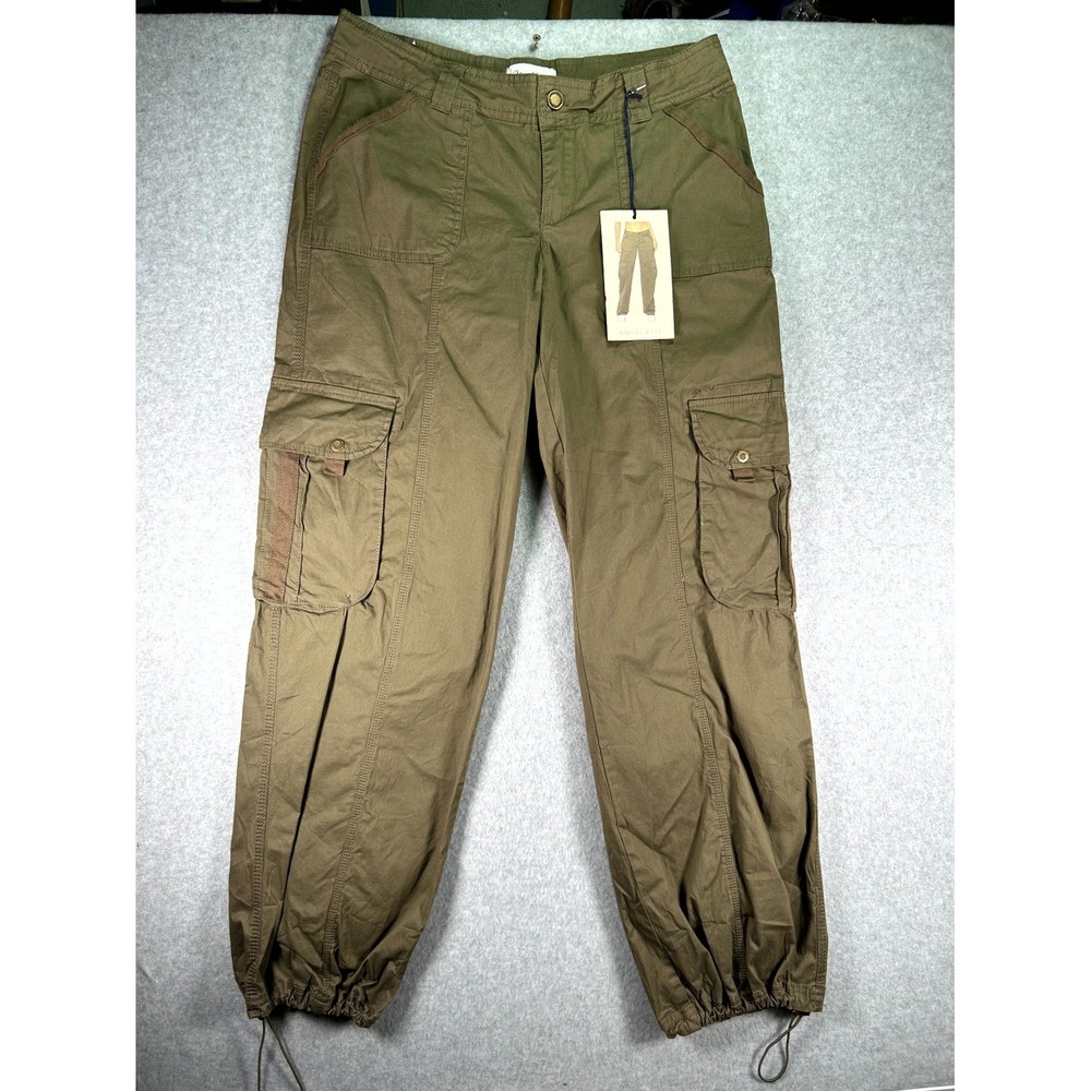 Angel Kiss Cargo Pants Womens 9/29 Olive Green Tapered Leg Camping Trekking